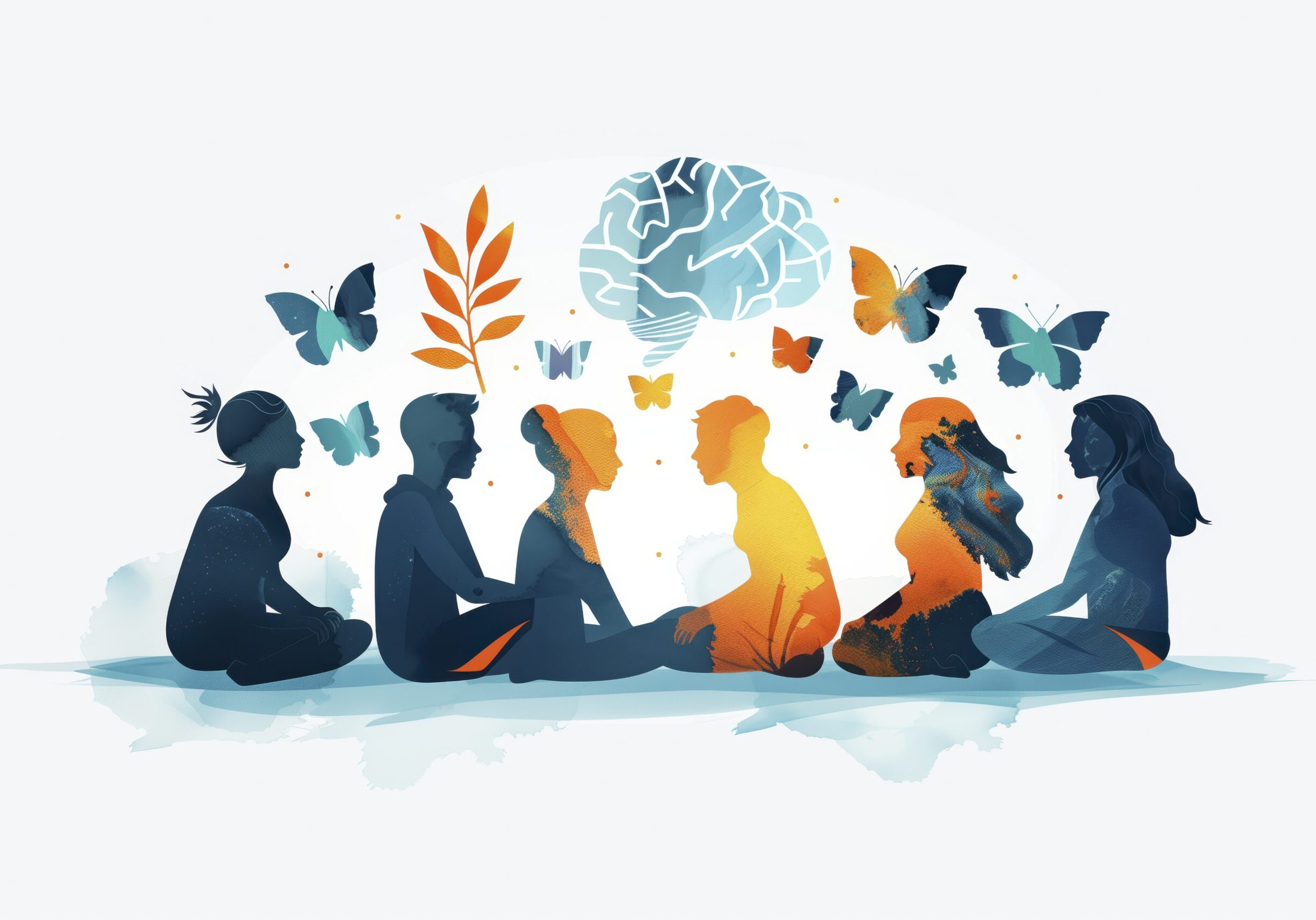 digital-art-style-illustration-mental-health-day-awareness digital-art-style-illustration-mental-health-day-awareness